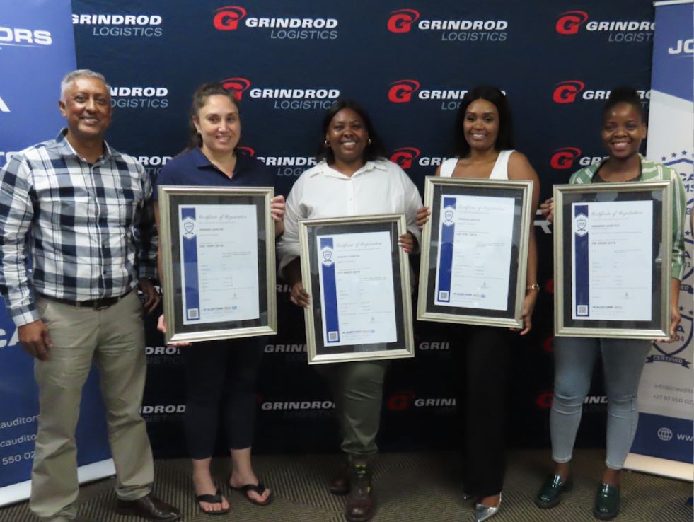 Grindrod Logistics in partnership with Maersk achieves unprecedented ISO certifications